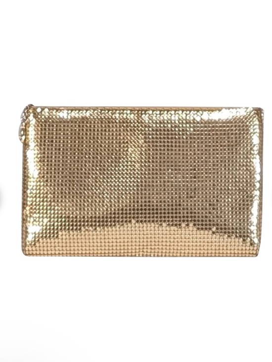 Whiting & Davis Handbags - Vintage Whiting & Davis Gold Mesh Evening Bag Clutch Purse Prom Wedding